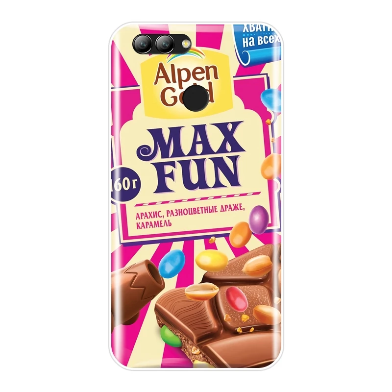 Силиконовый чехол для телефона Huawei Nova 3 3i 3E 2i 2 Lite Plus Funny Chocolate русская задняя крышка