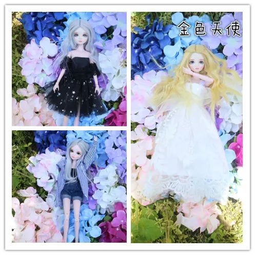 

New Arrival 1/6 BJD/SD Doll 28cm 11 inch 14 jointed dolls Toy BJD dolls with Makeup dress wigs shoes