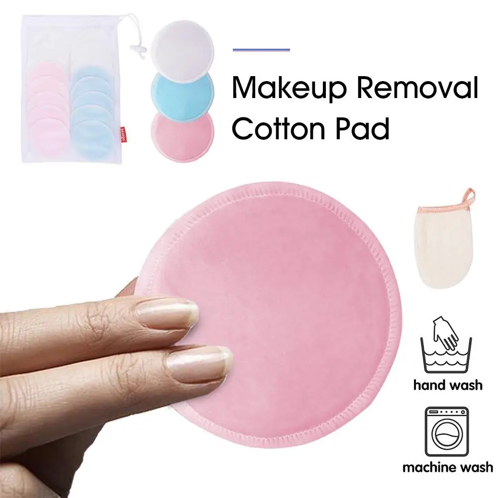 Новинка средство для снятия макияжа ватный диск бамбуковое волокно многоразовые