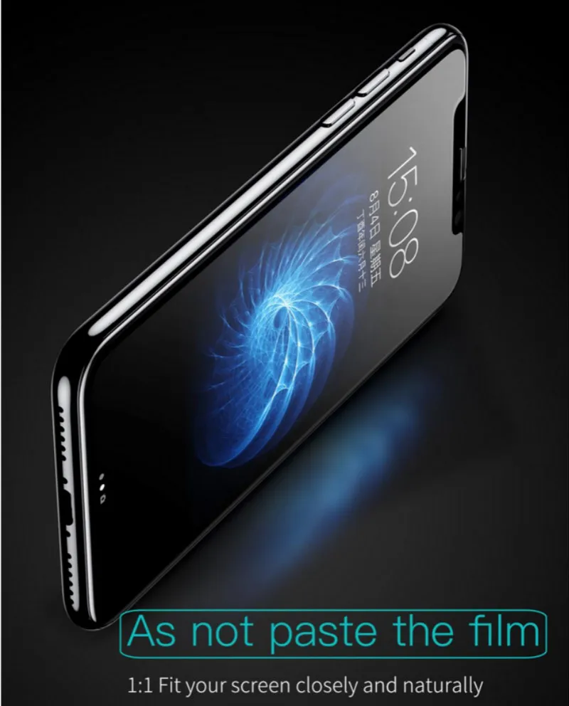 Закаленное стекло baseus для iPhone X, защитная ультратонкая 3D Защитная пленка с боковым краем 9H для iPhone 10