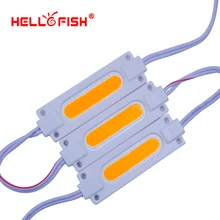 Hello Fish 20 шт. DC12V COB Светодиодный модуль 7020 рекламные модули светящиеся символы, модули для фоновой подсветки IP65 водонепроницаемый