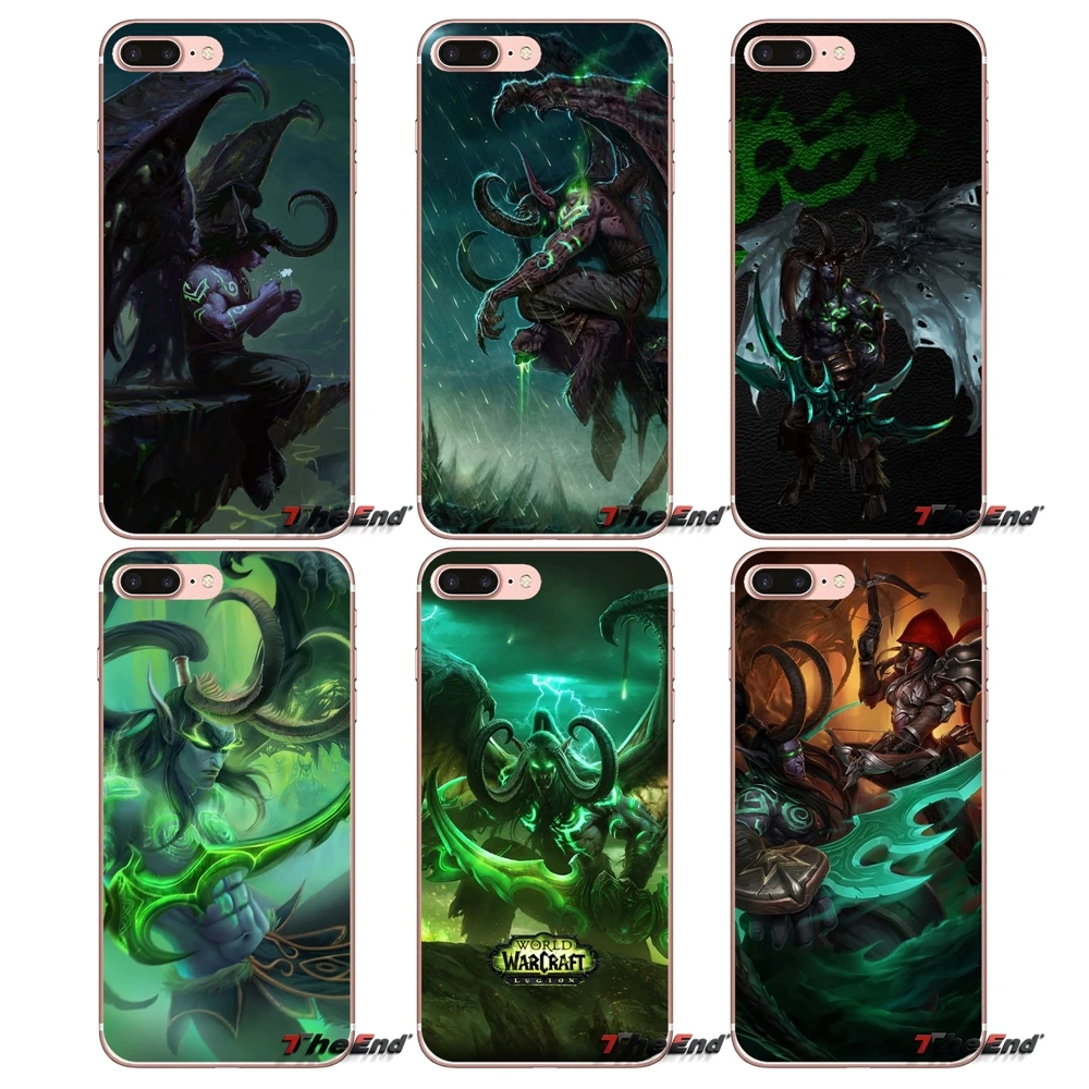 Illidan Stormrage WOW Game мягкий чехол для Samsung Galaxy S2 S3 S4 S5 MINI S6 S7 edge S8 S9 Plus Note 2 3 4 5 8 Coque