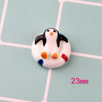 Wholesale 100Pcs Ocean Penguin Starfish Shell Flat back Decoration DIY Accessories Resin Cabochons Craft Charms small trinkets | Украшения
