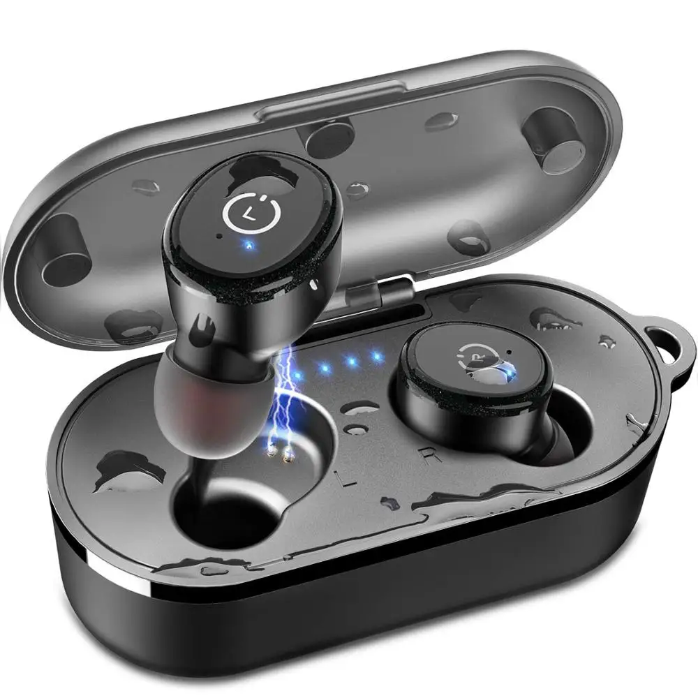 TWS Bluetooth беспроводные наушники 5 0 с беспроводным чехлом для зарядки IPX8