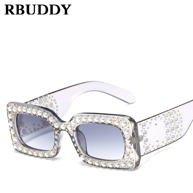 RBUDDY жемчужный прозрачный солнце Стекло es ретро лето негабаритных солнцезащитные