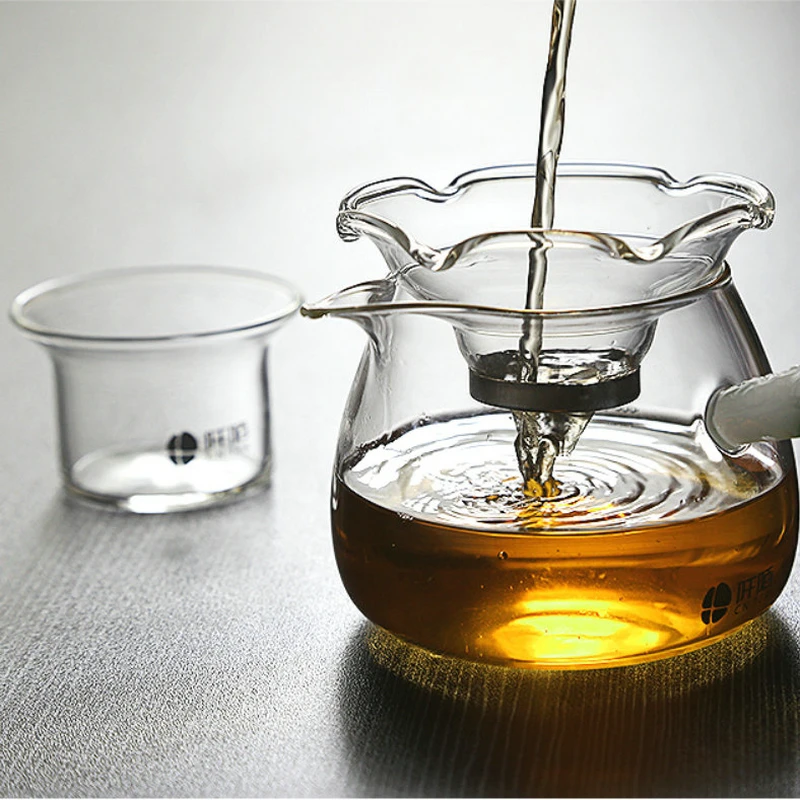 Стеклянный чайный фильтр King Tea Mall для фильтрации GongFu Cha Flower Puerh чай Темный чайные