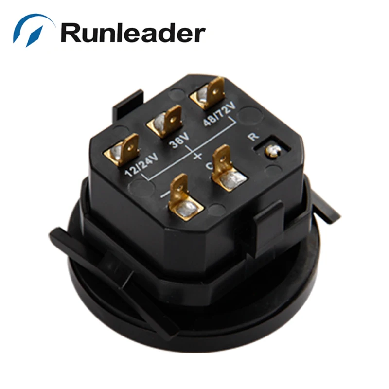 Runleader bi002 круглый светодиодный Батарея индикатор 12 В 24 36 48 72 для Гольф тележки
