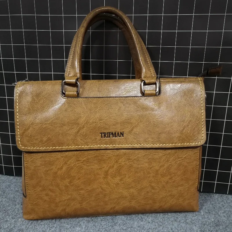 TRIPMAN прочные матовые кожаные мужские сумки мессенджеры винтажные известные