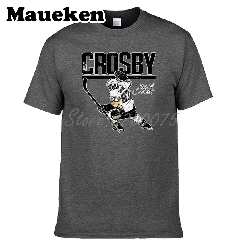 Модная футболка наивысшего качества Sid 87 Sidney Crosby футболки с коротким рукавом 100%