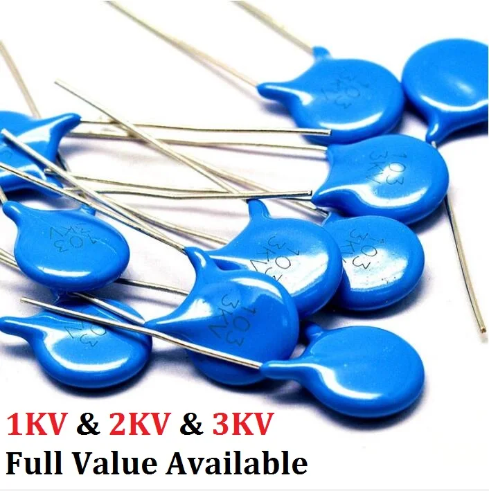 20 шт. керамический конденсатор 3KV 5P 10P 15P 20P 22P 27P 30P 47P 56P 100P 220P/PF 1nf (102) 2.2nf (222) 4 7 НФ (472) 10