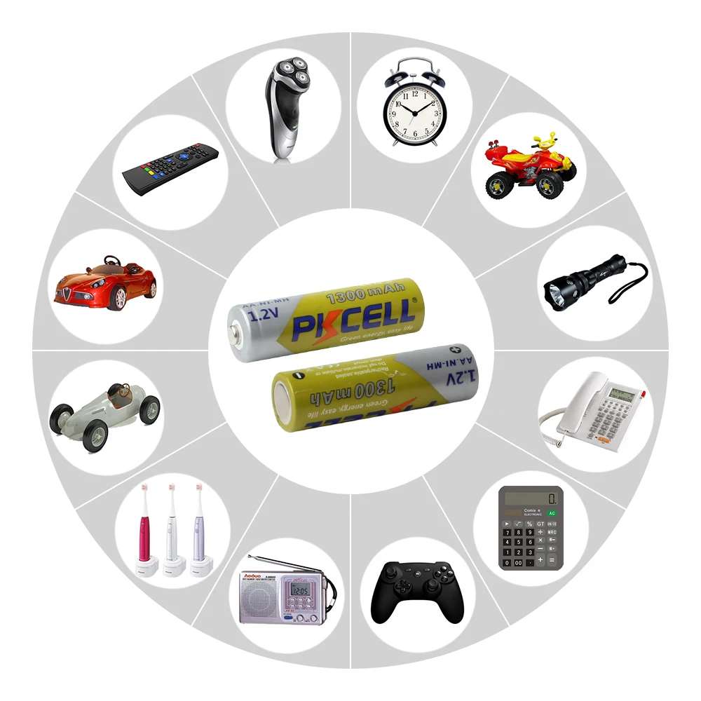 8 шт./2 карты аккумуляторные батареи AA NIMH 1 2 в 1300 мАч 2A Ni MH AA|battery operated colored led lights|battery