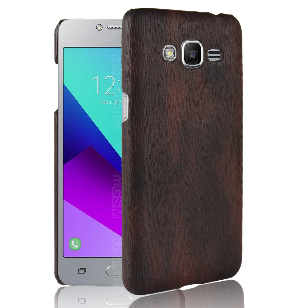 For Samsung Galaxy J2 Prime case Hard PU Leather G532F G532 protective Back Cover Wood grain bag shell |