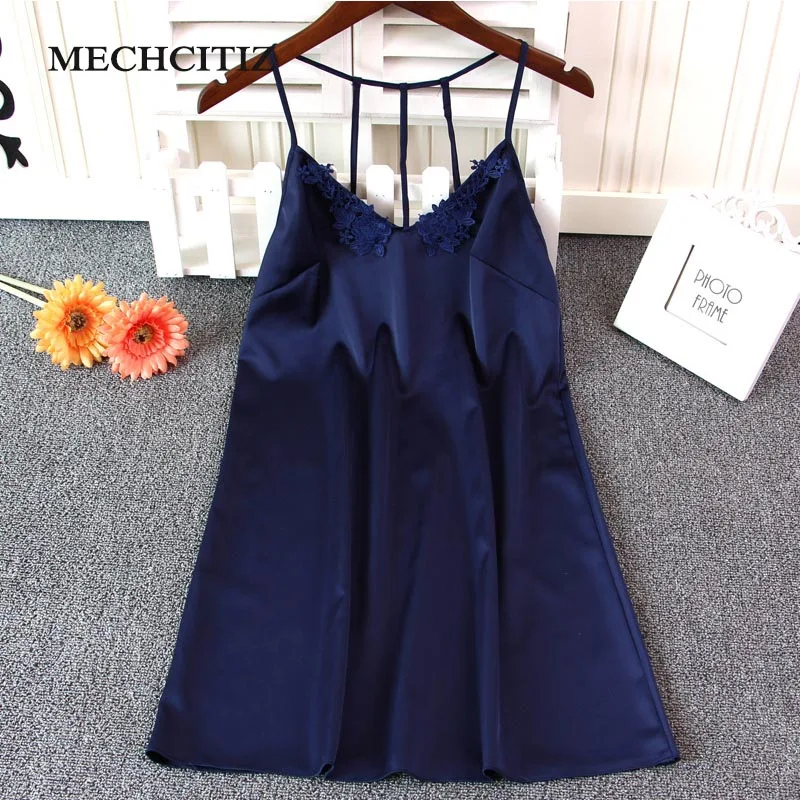 MECHCITIZ сексуальная женская одежда для сна Ночная сорочка Мини Глубокий v Ремни