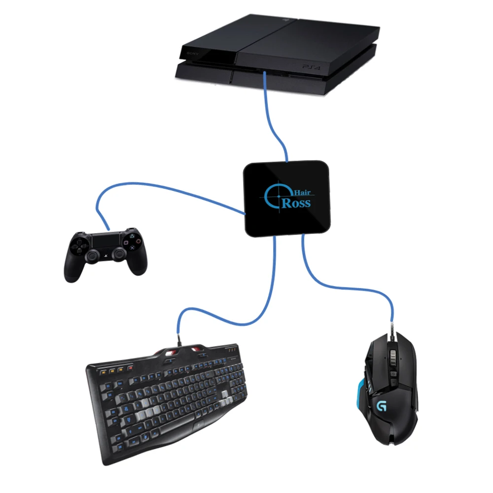 Щетка для волос клавиатура мыши конвертер контроллера PS4 PS3 переключатель reasnow