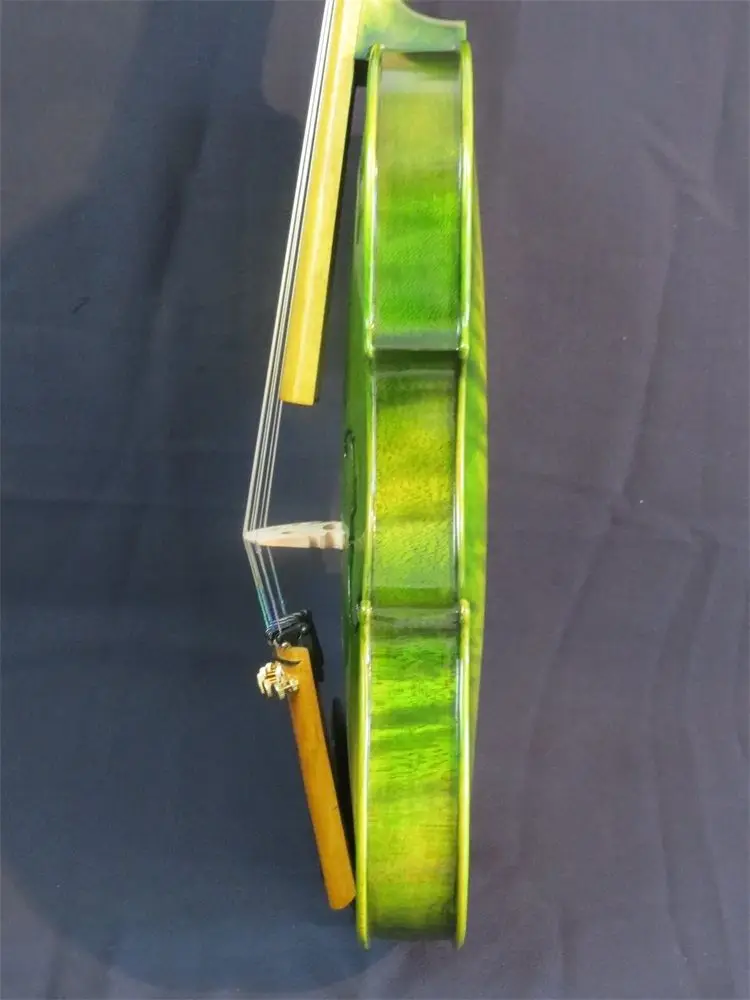 Скрипка ручной работы в стиле ремешка зеленого цвета 7 струн 4/4 отличный звук