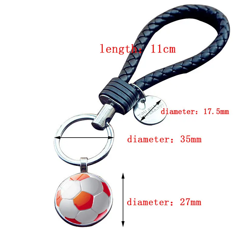 XUSHUI XJ спортивная футбольная Тема под стеклом Кабошон Подвеска Брелок черная
