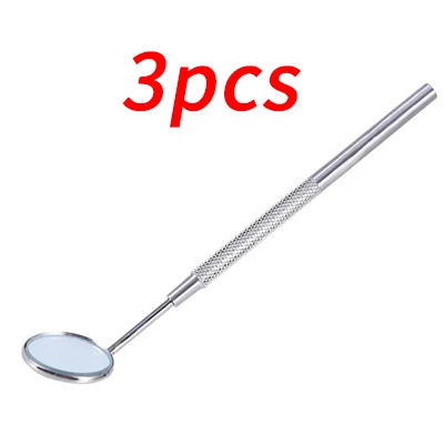 Style 2-3pcs Стоматологический отбеливающий инструмент из нержавеющей стали, зеркало для рта, стоматологический инструмент, стоматологическая гигиена, уход за полостью рта, отбеливание зубов, набор для чистки зубов - Цвет: Style 2-3pcs