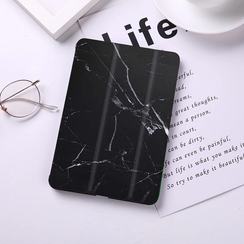 Мрамор печати кожаный чехол для iPad 9," из искусственной кожи с подставкой и жесткий PC задняя крышка чехол для iPad 2/3/4 Защитный чехол Крышка