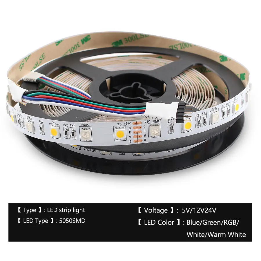 5V 12V 24V LED Strip RGB PC 5050 Waterproof Christmas Decorations 5M Flexible 5 12 24 V Light Tape Diode Ribbon TV Backlight | Освещение