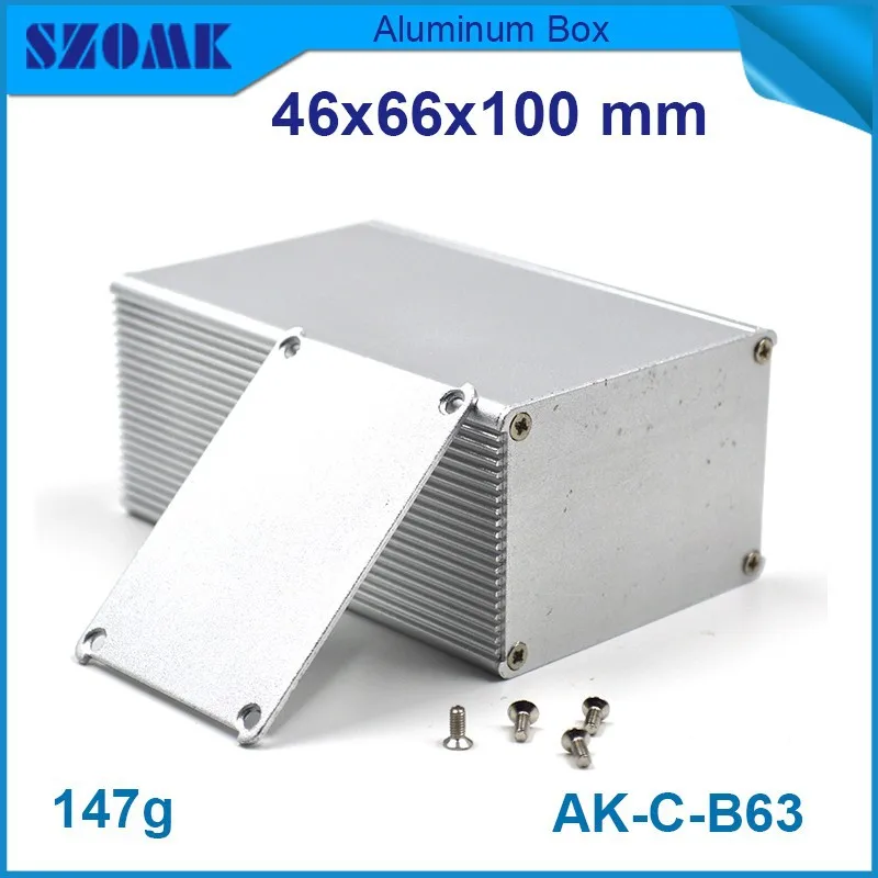 4 шт./лот китайский электронный магазин алюминиевый корпус hammond в серебристом и