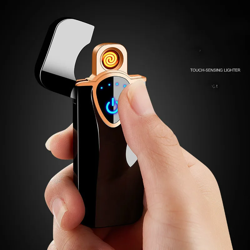 Сенсорная Индукционная зажигалка Usb двусторонняя точка детектор дыма