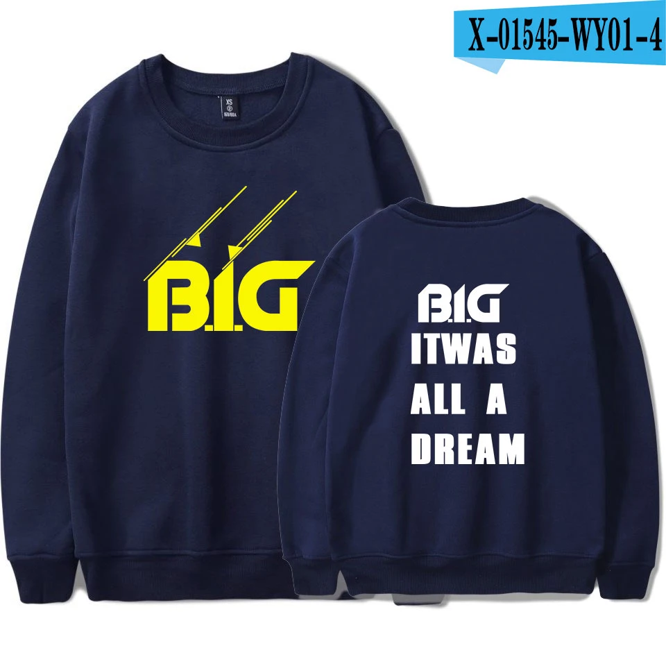 S BIGGIE толстовки для мужчин и женщин Печатный B.I.G свитер с капюшоном пуловер Плюс Размер больше размера d. I. g Толстовка - Цвет: S