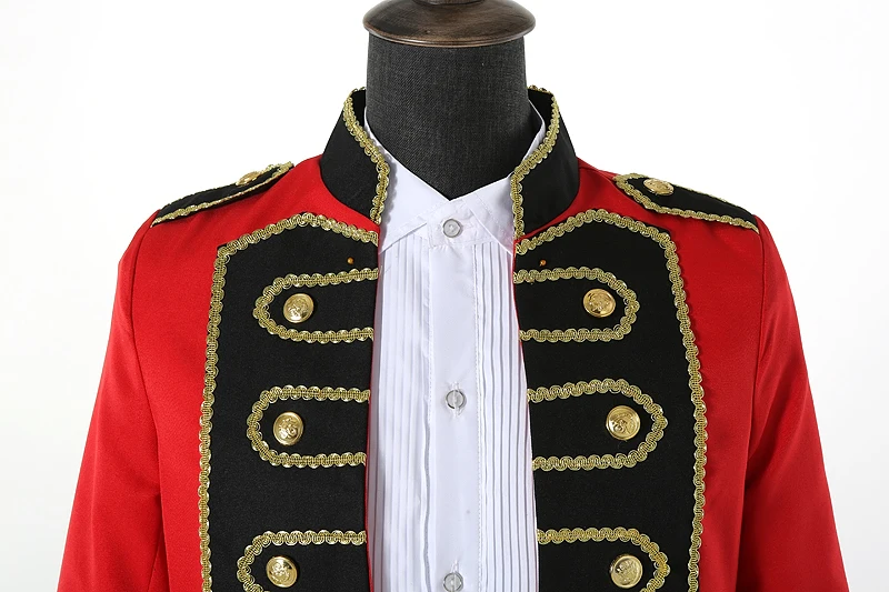 

Style Set Mourningborder Court Dress Show Serve Man Military Salute Performance Men's Wear Red Prince