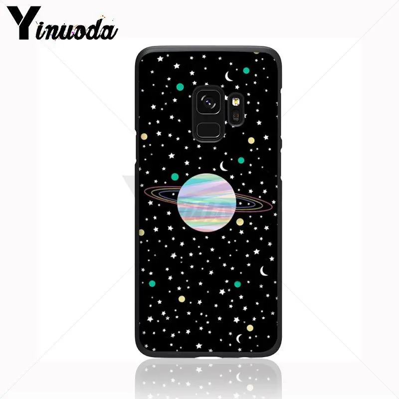 Мягкий чехол Yinuoda New Planet Space Pink Moon Spaceman для Samsung Galaxy s9 s8 plus note 8 note9 s7