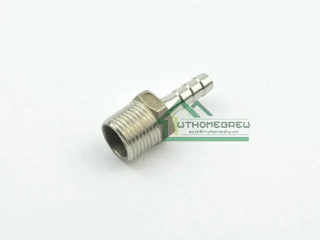 Шлангов из нержавеющей стали с резьбой 1/2 &quotMPT x 3/8&quot Barb Homebrew Аппаратные фитинги