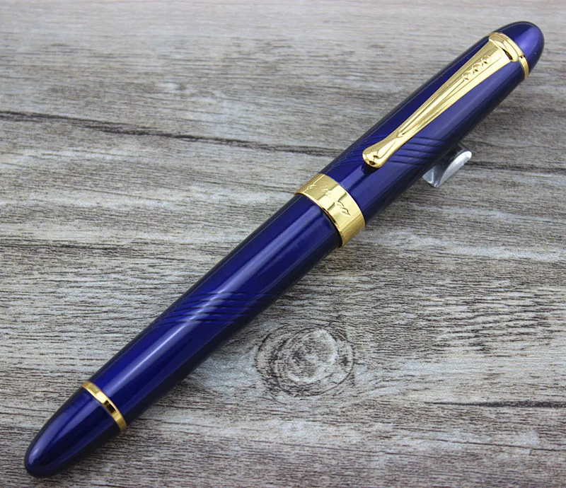 Роскошный Jinhao X450 темно-синий тонкий Твист Carven B перо авторучка