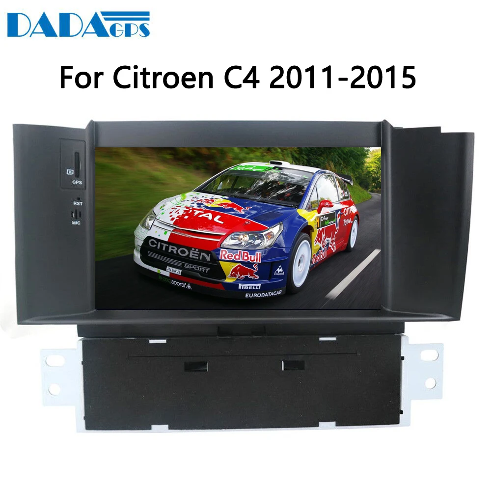 Автомагнитола для Citroen C4 C4L DS4 стерео система с 7 &quotIPS экраном Android 9 0 GPS FM RDS DVD BT Wi Fi