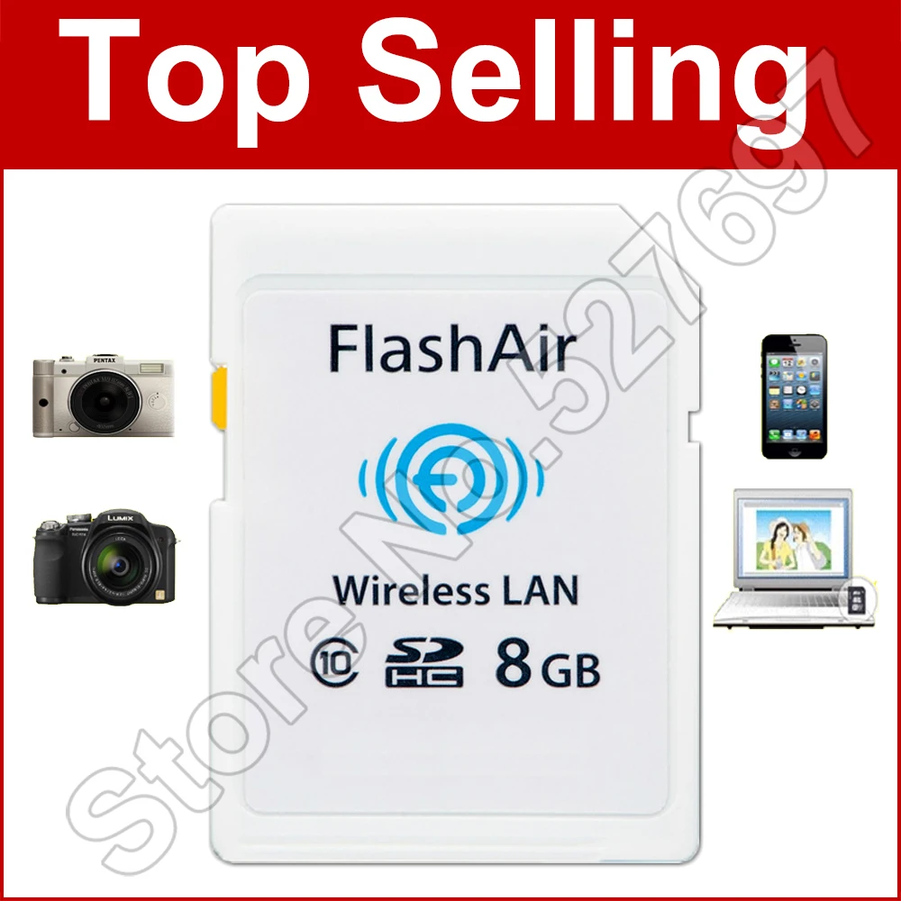 Wi-Fi загрузить фото видео на телефон и т. д.! карты памяти 8 г 16 ГБ 32 sd-карта flashair Class 10