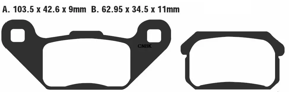 Набор дисковых тормозных колодок для кованых головок багги ATV ES150 ES 150 S Supersport 11R 2008