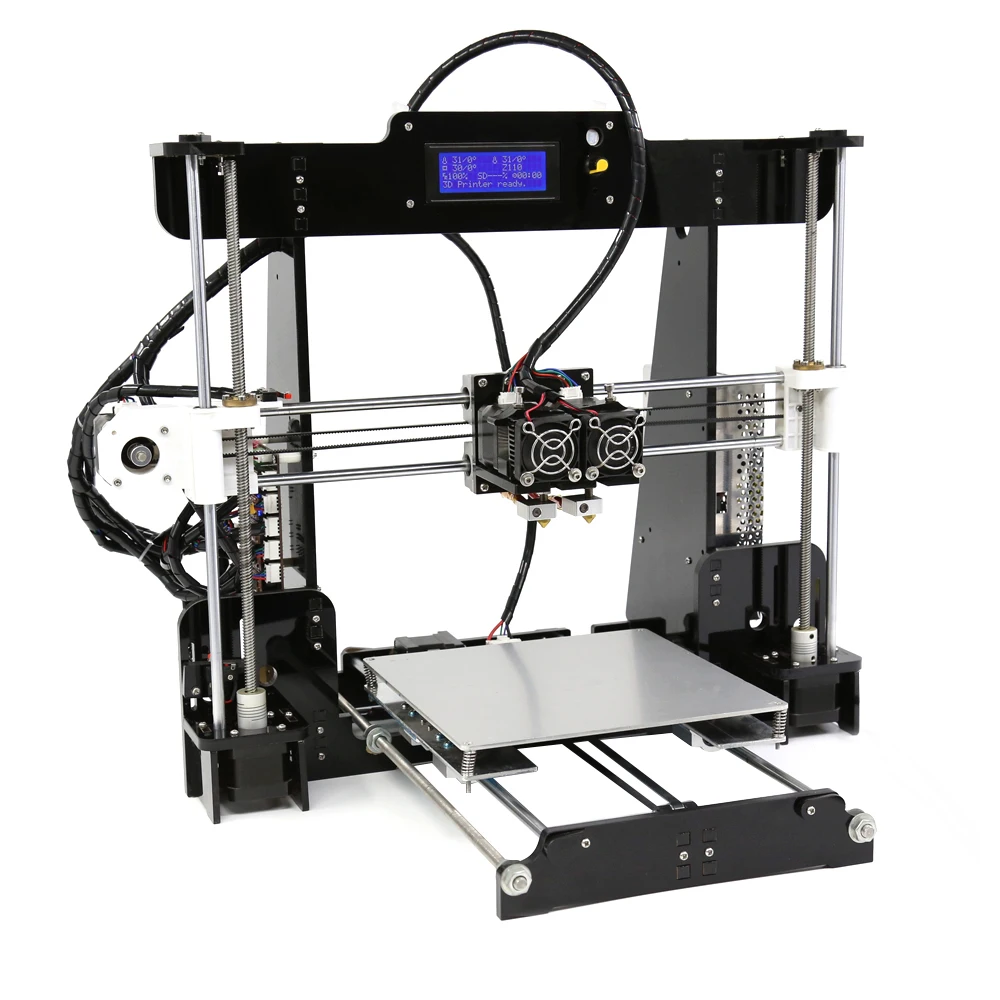 Anet A8M 3d принтер Набор двойной печати сопло легко собрать большой размер сборки DIY