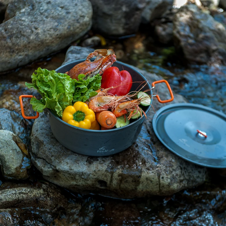 Пожарный клен праздник hotpot открытый cauldron семейный горшок для пикника shabu-shabu |