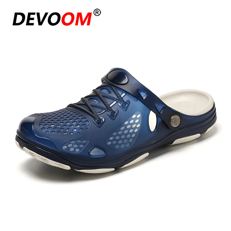 Sandals Men New Summer Beach Slipper Man Flat Breathable Outdoor Slip on Garden Clog For Shoes Lightweight Sandalias hombre | Спорт и