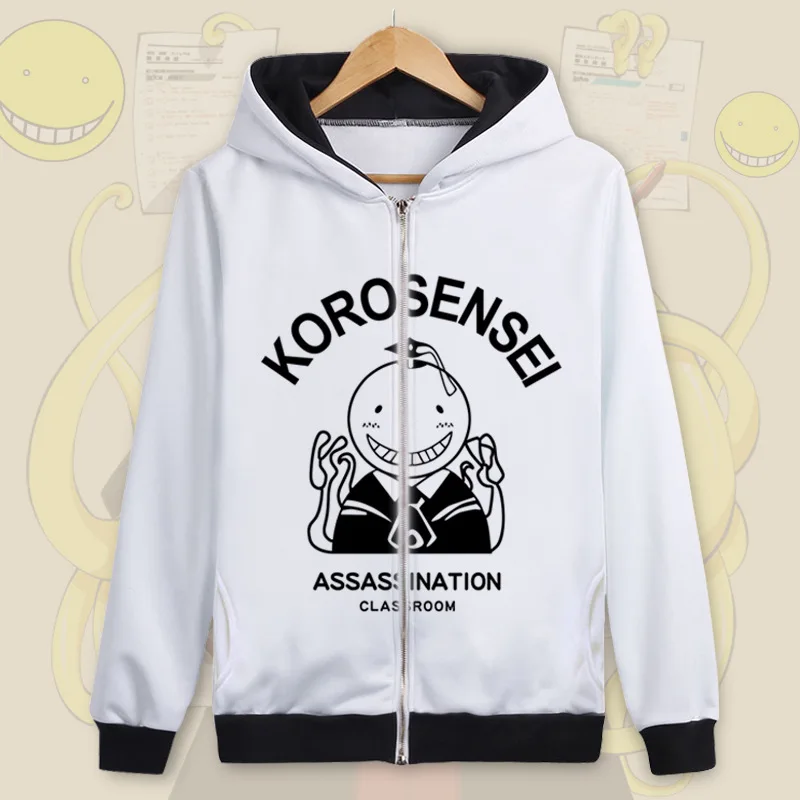 Killation Classroom Korosensei костюмы для косплея 3D печатных толстовка на молнии пары кто