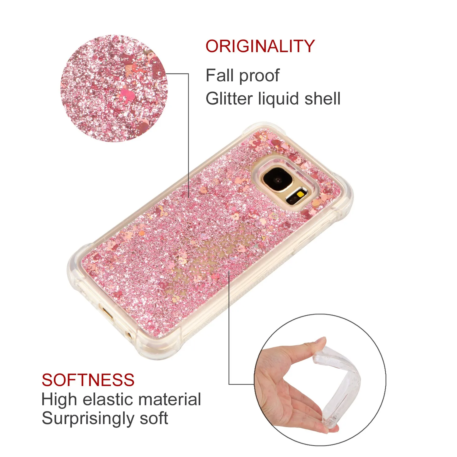 Шикарный чехол для Samsung S7 7 S G930F G930FD SM G930f G930fd Мягкий Жидкий динамический GalaxyS7 G930U