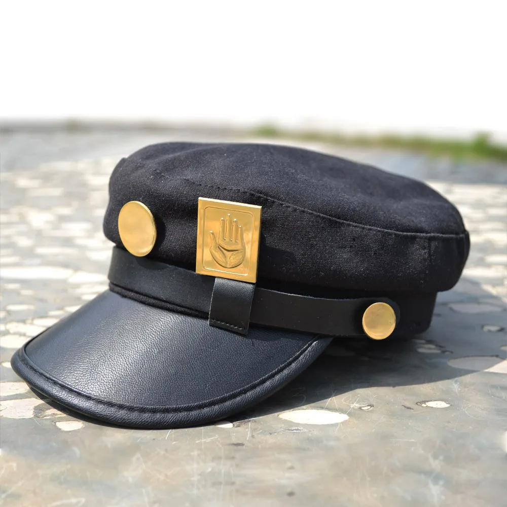 Невероятное приключение Джоджо Kujo Jotaro черная шляпа для косплея Топ|kujo jotaro|jotaro kujo