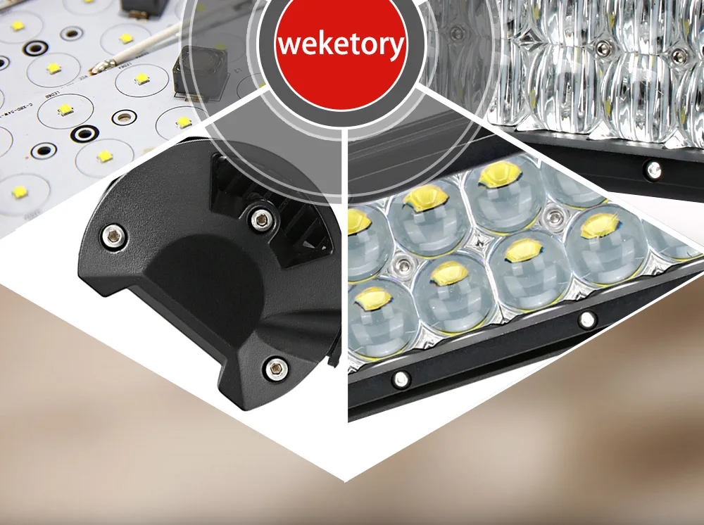 Weketory 5D 20 22 28 дюймов 210 Вт 240 Вт 300 Вт светодиодный рабочий светильник для трактора лодки внедорожника 4WD 4x4 грузовик внедорожник ATV комбинированный луч