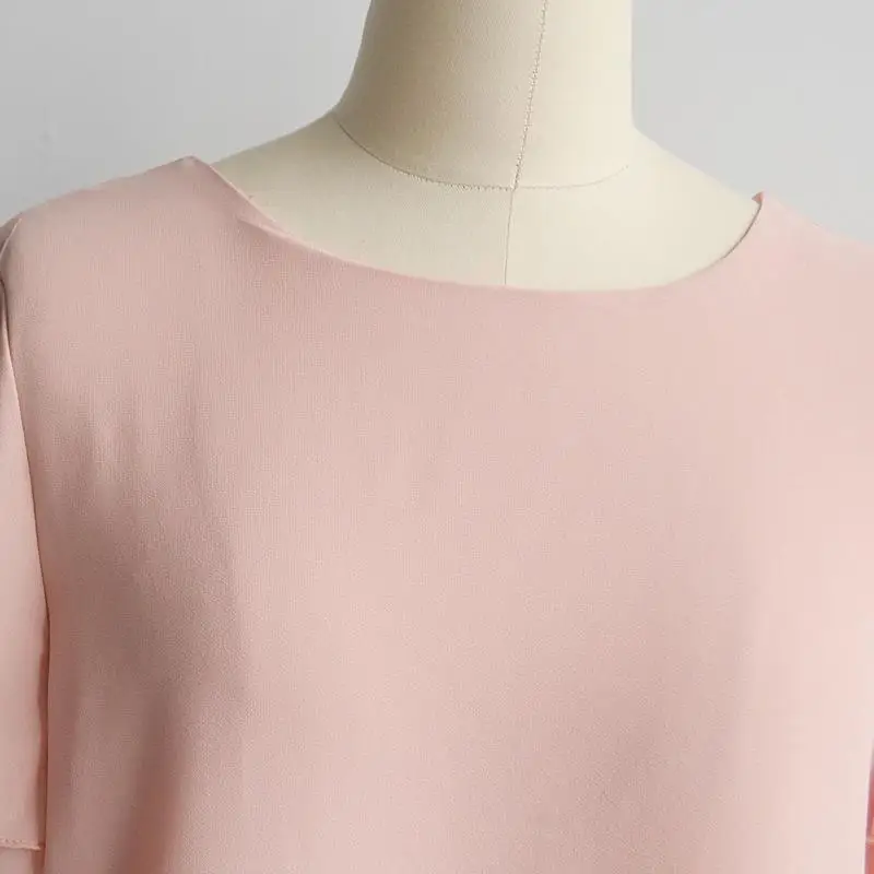 NFIVE Новая модная летняя Европейская Женская шифоновая рубашка с оборками и