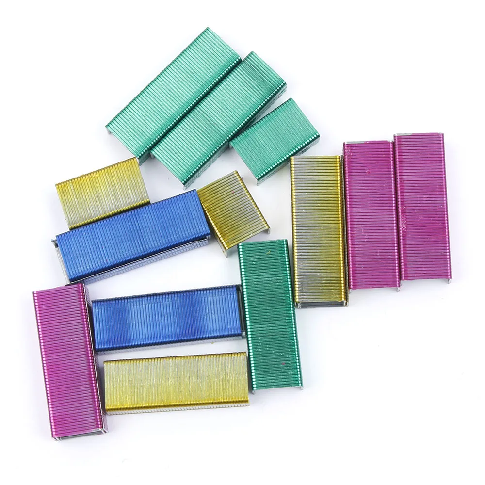 

Mini Stapler Candy Color Staples Set Office Stationery Paper Binding Binder Book School Office Stationery Supplies