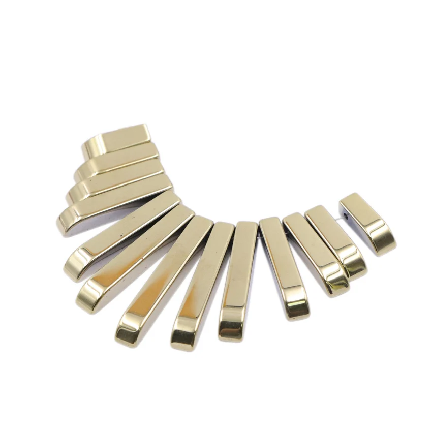 

Подвески DIY кулон ожерелье ремесла натуральный гематит камень подвески Retangle Stick кулон набор женские аксессуары ювелирные изделия A923