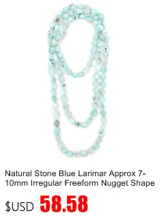 LiiJi Unique Natural Stone Blue Larimar 925 Sterling Silver Big Hoop Handwork Earrings Women Fashion Daily Jewelry