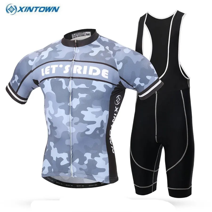 

XINTOWN Men Cycling Jersey Cycling Clothing maillot ciclismo roupa ciclismo Bib Shorts Set cycling set Summer Clothing Kit