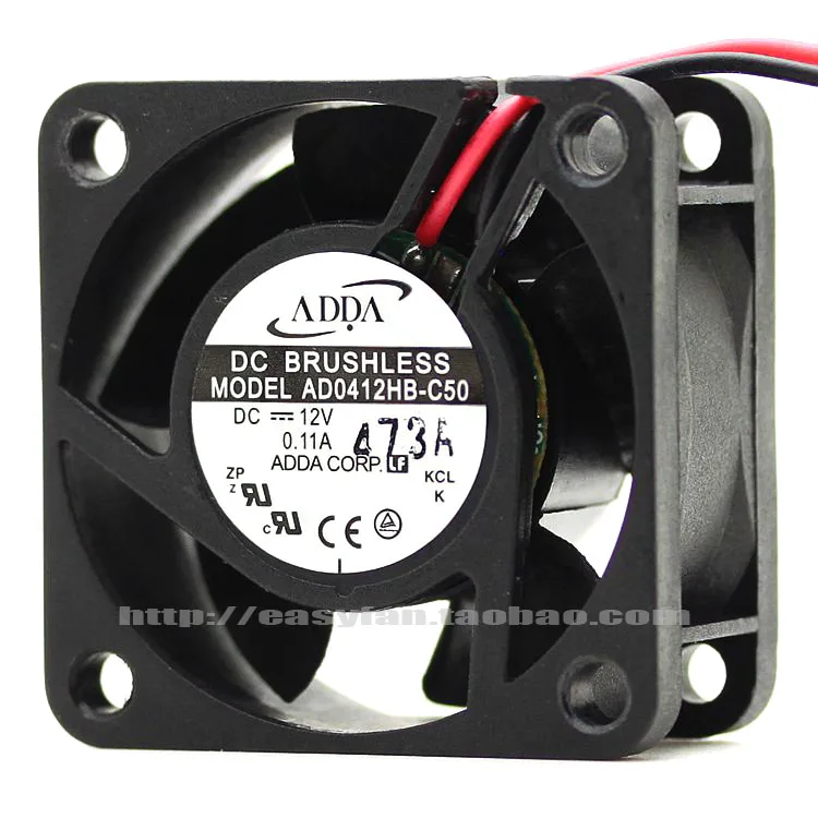 Новый двойной шарикоподшипник охлаждающий вентилятор ADDA AD0412HB-C50 DC12V 0.11A |