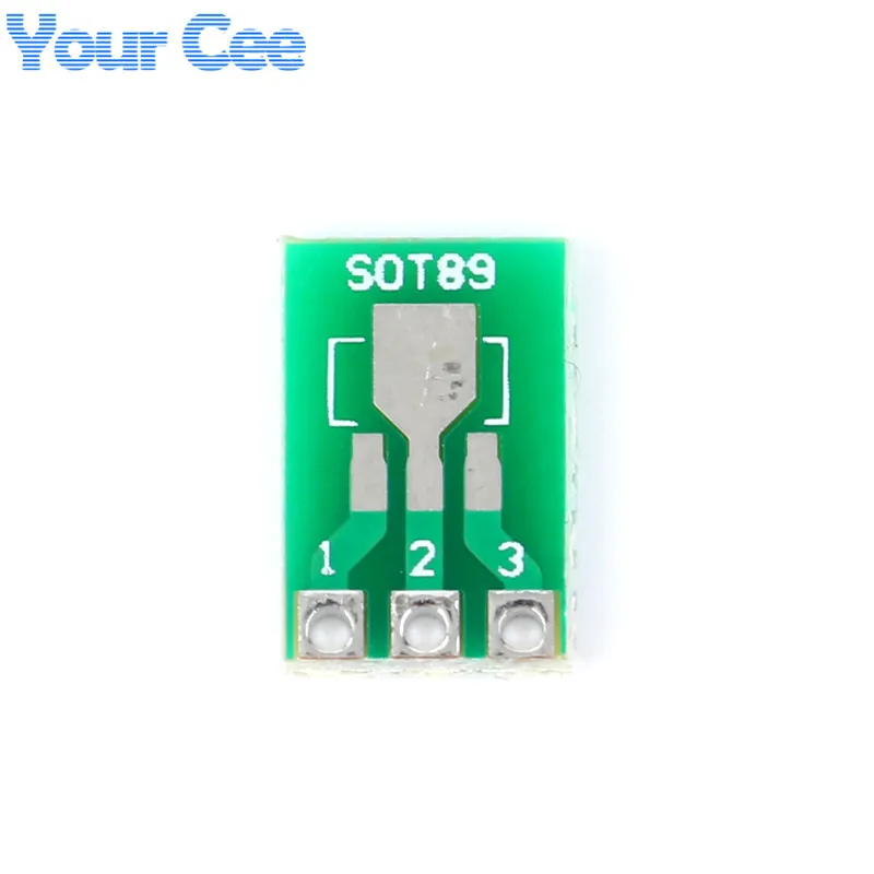 100 шт. SOT89 DIP SOT223 To IC адаптер PCB плата преобразователя пластина Двусторонняя 1 5 мм 2 3