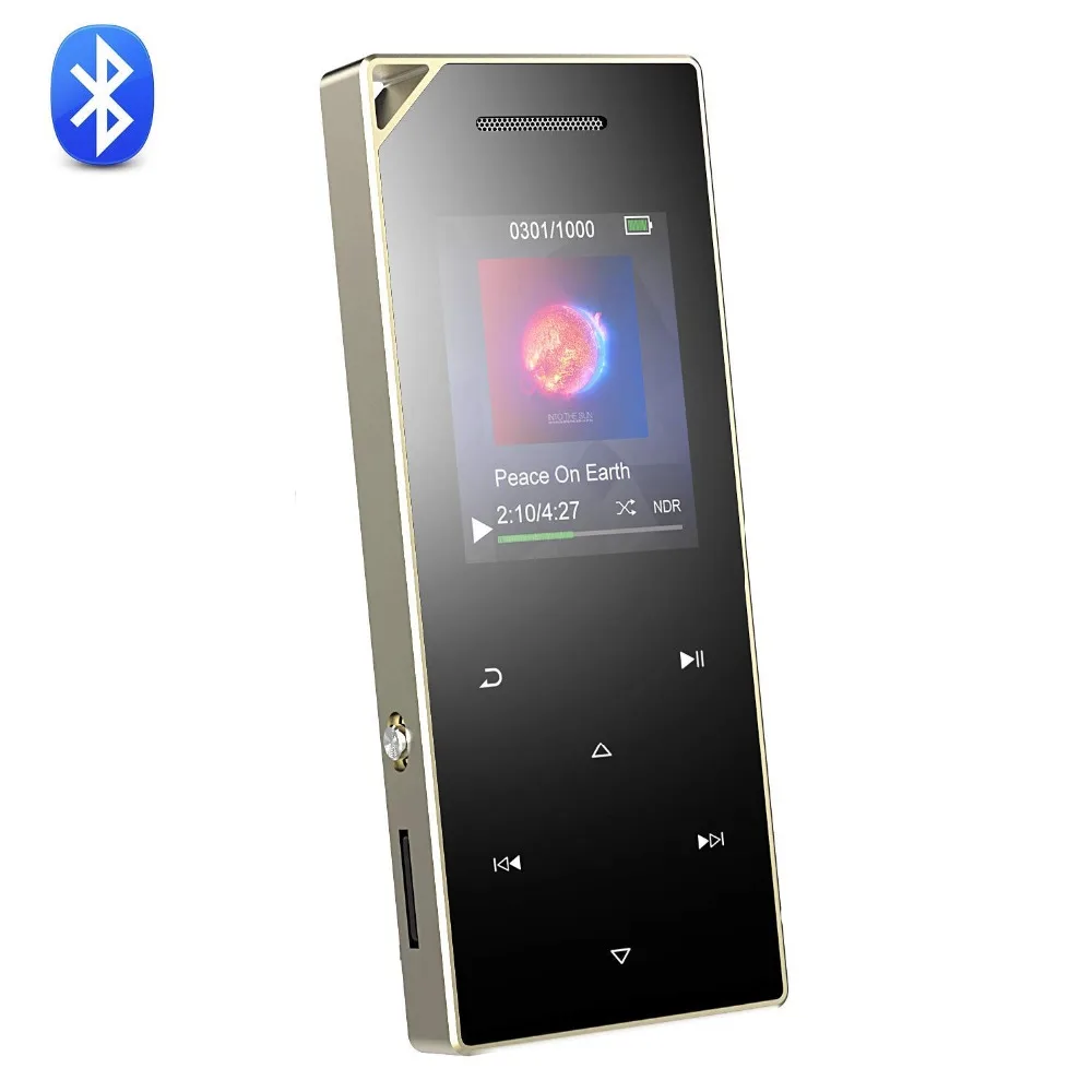 Портативный Bluetooth 4,2 MP3-плеер 8 ГБ/16 ГБ с динамиком HIFI музыка с FM видео запись электронная книга Walkman Mini SD до 128G