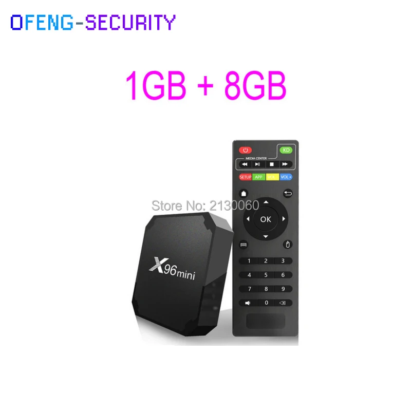 Оригинальный X96mini Android 7 1 для + 8 Гб Smart TV BOX четырехъядерный процессор Amlogic S905W
