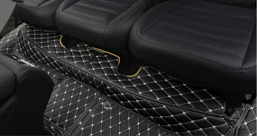 

Good quality! Custom special car floor mats for Volkswagen Touran 7 seats 2020-2016 durable waterproof carpets for Touran 2019